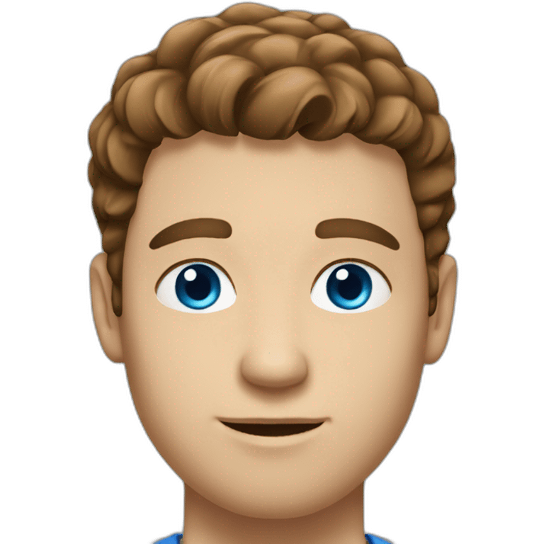 man-with-brown-hair-and-blue-eyes-white emoji