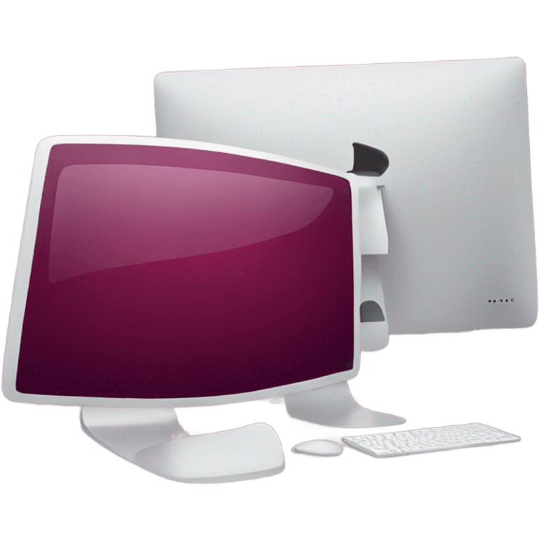 burgundy iMac emoji