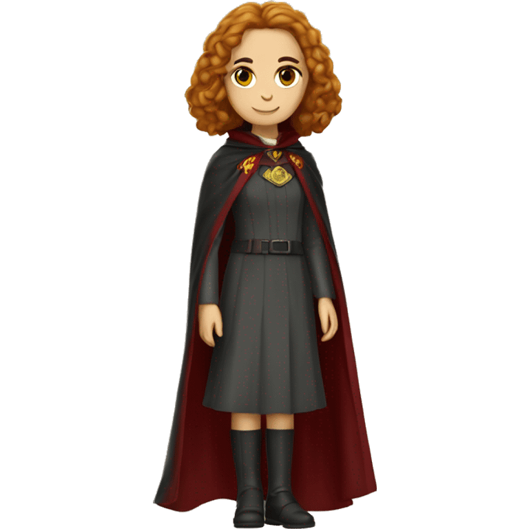 hermine, hermine granger, figure with cape gryffindor emoji