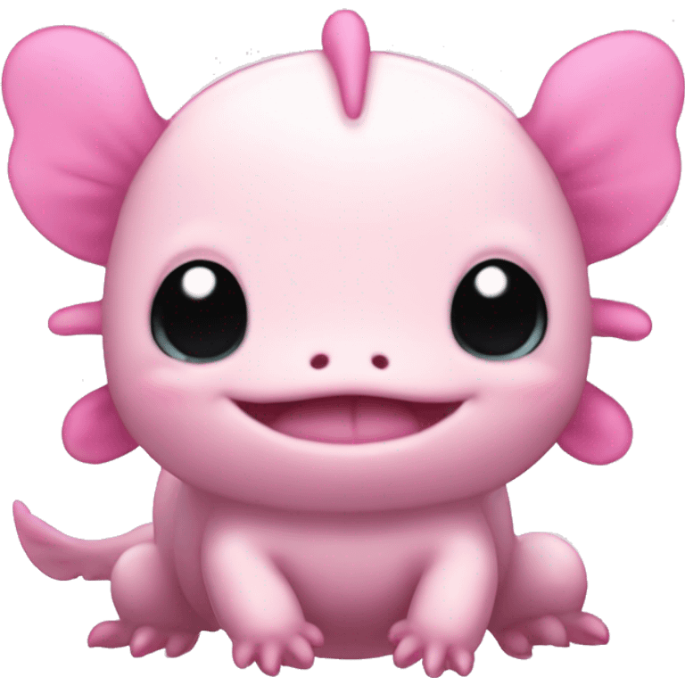 pink cute axolotl stitch sanrio emoji