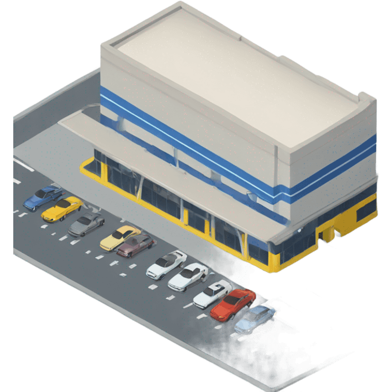 carpark isometric emoji