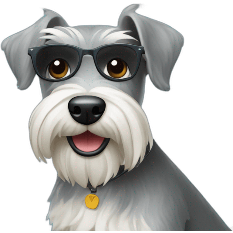 Zwergschnauzer at a VW California Ocean emoji