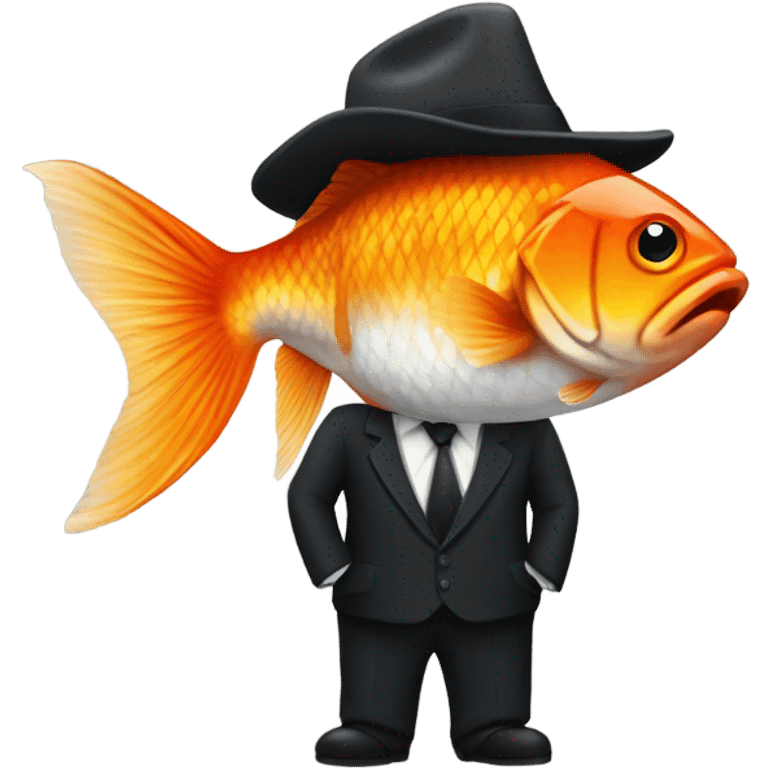 Mafia gold fish  emoji