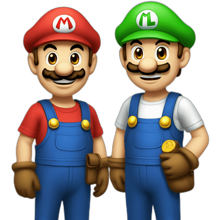 Mario et Luigi emoji