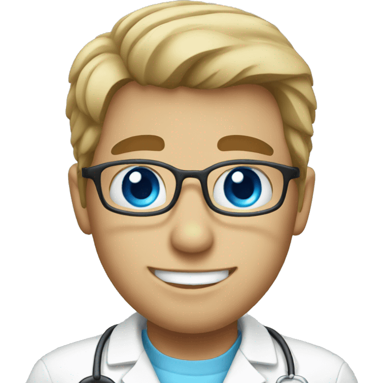 Dentist associate with blue eyes emoji