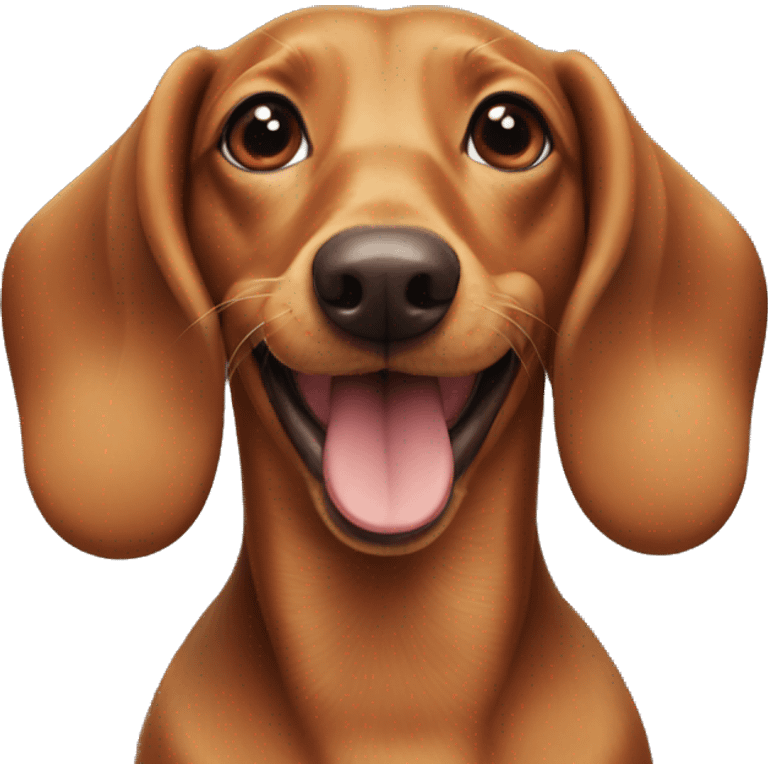 dachsund, happy, headshot emoji