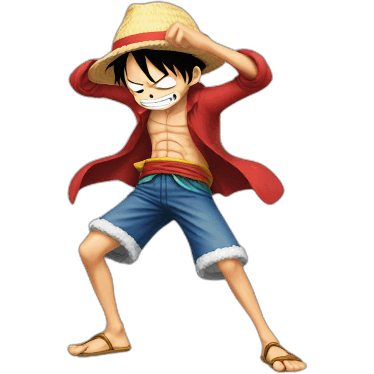 Luffy dab emoji