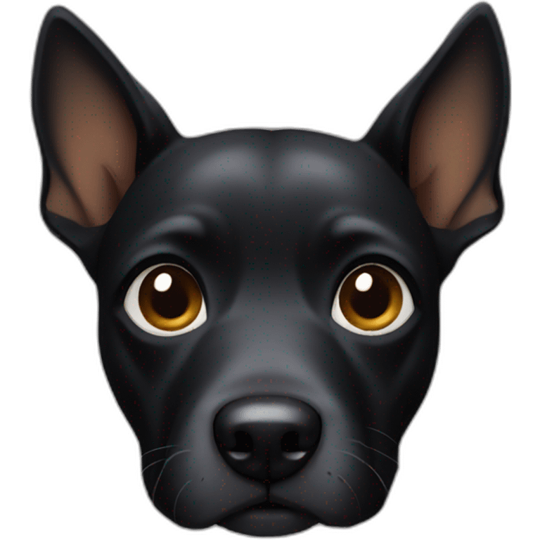 Black dog emoji