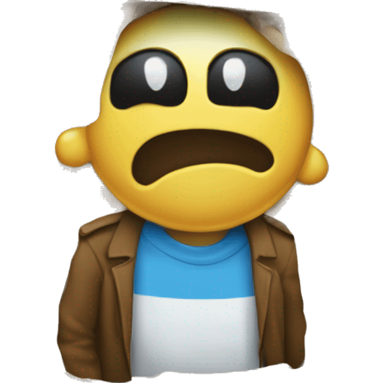 un ladron robandose una bolsa de dinero emoji