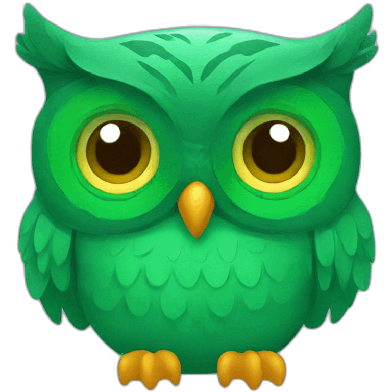 duolingo green owl emoji