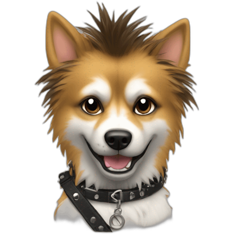 Punk à chien emoji