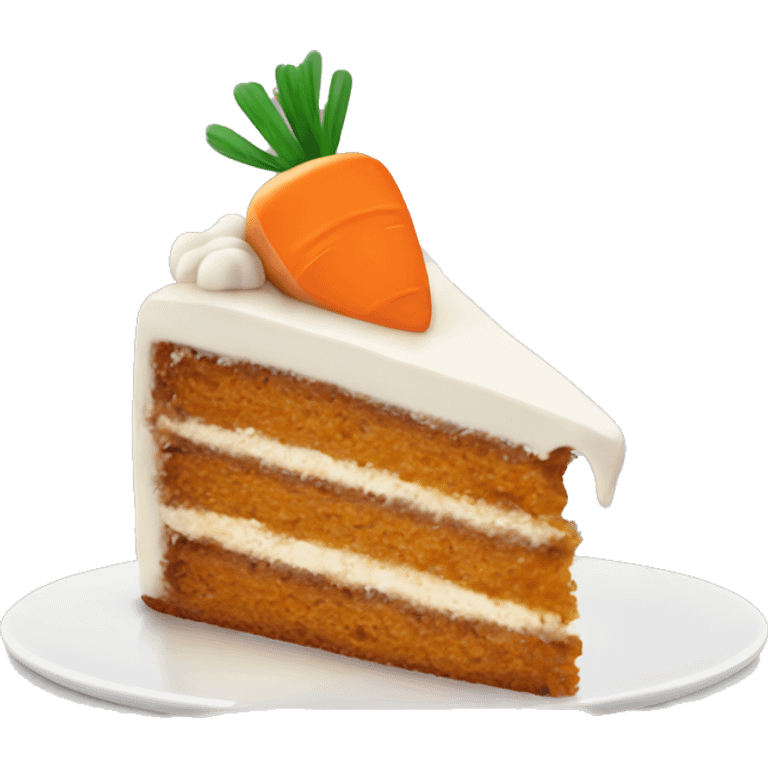 Carrot cake slice emoji