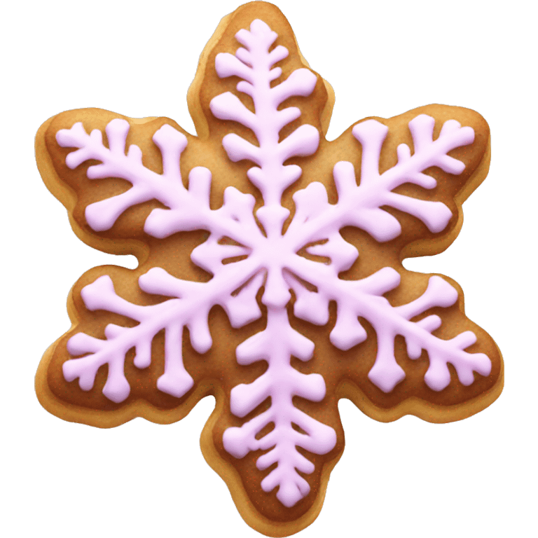 pink snowflake cookie  emoji