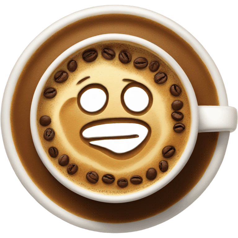 Coffee art emoji