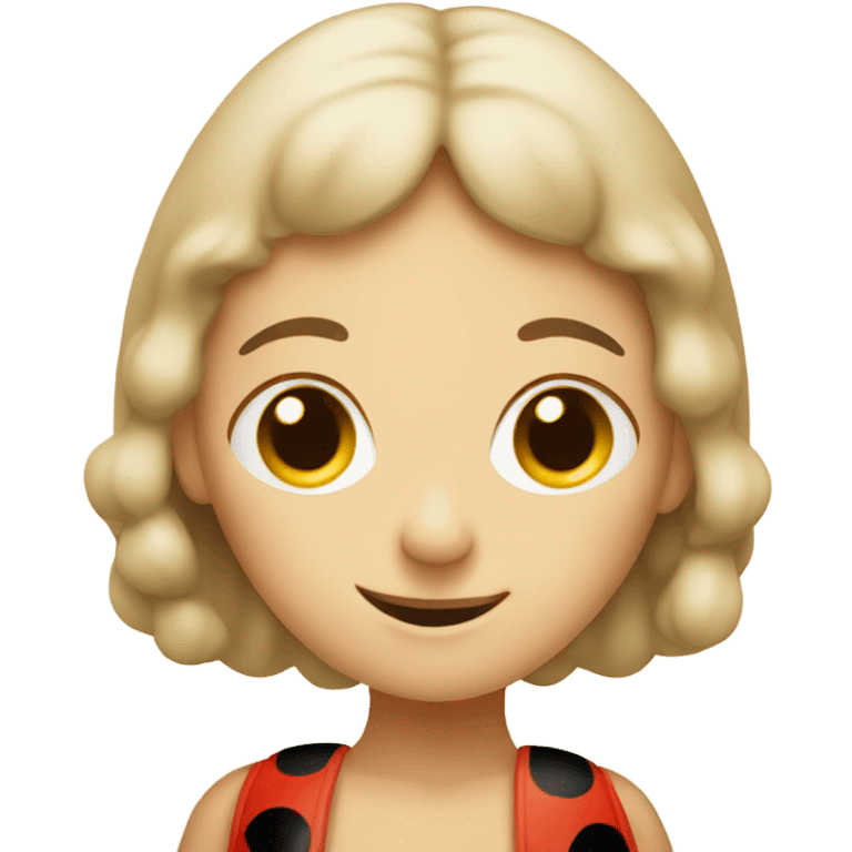 Beige lady bug emoji