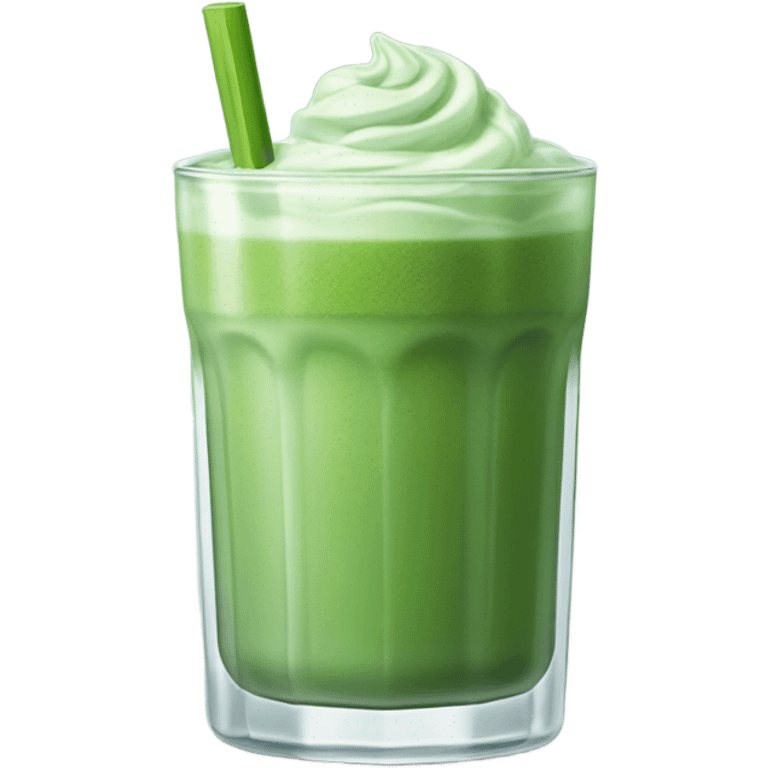 Iced Matcha latte emoji