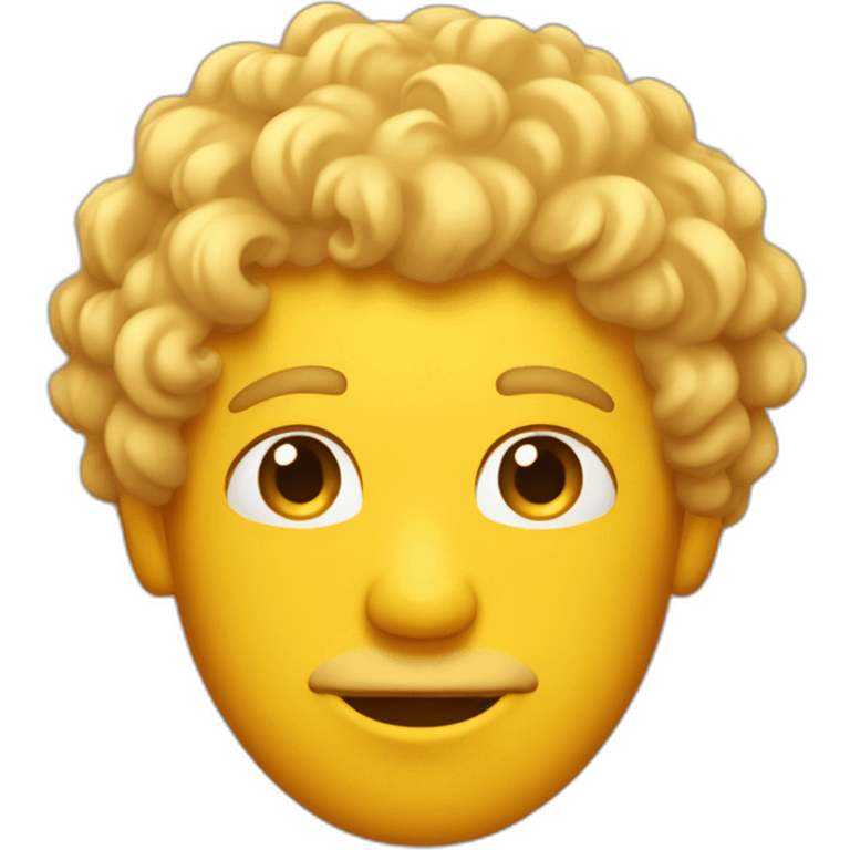 sunburn face curly blond man emoji