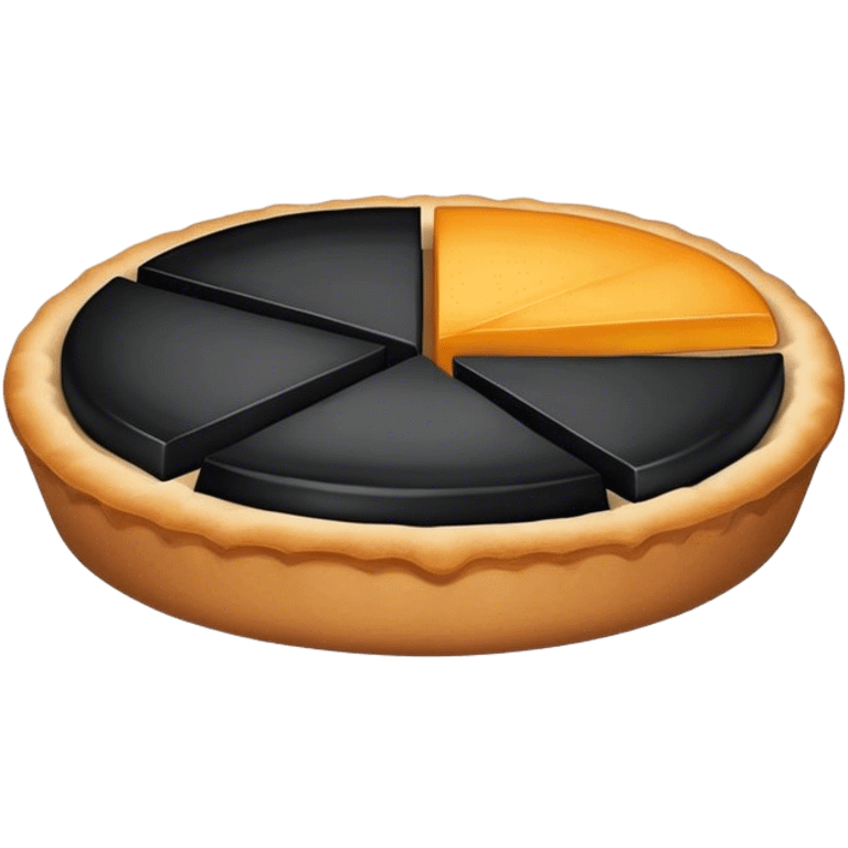 black pie chart emoji