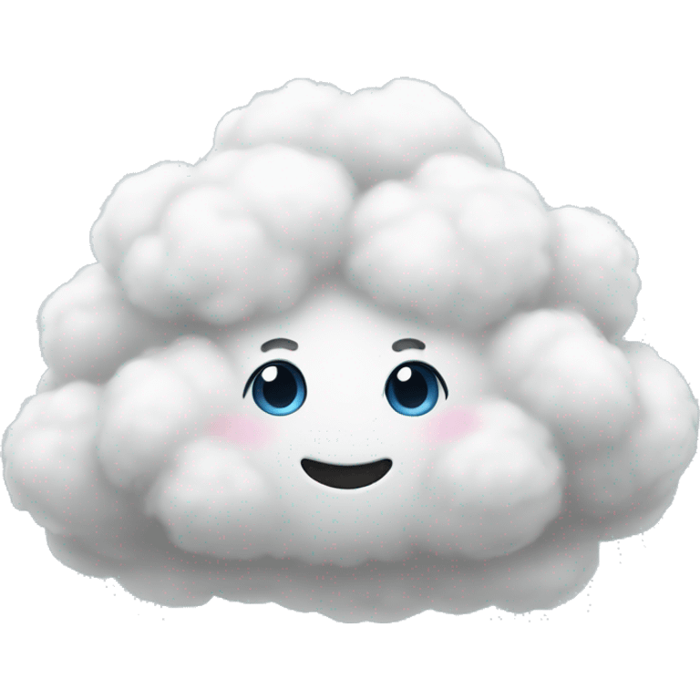 Fluffy cloud emoji