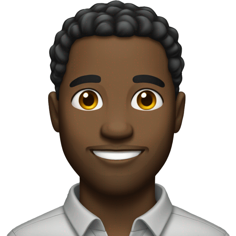 Handsome black man emoji