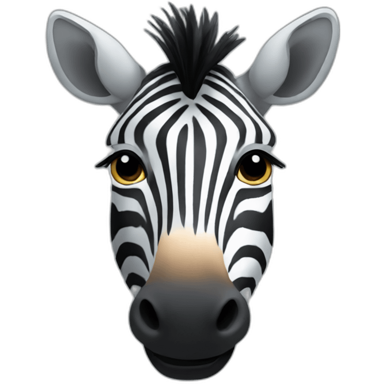 zebra face emoji