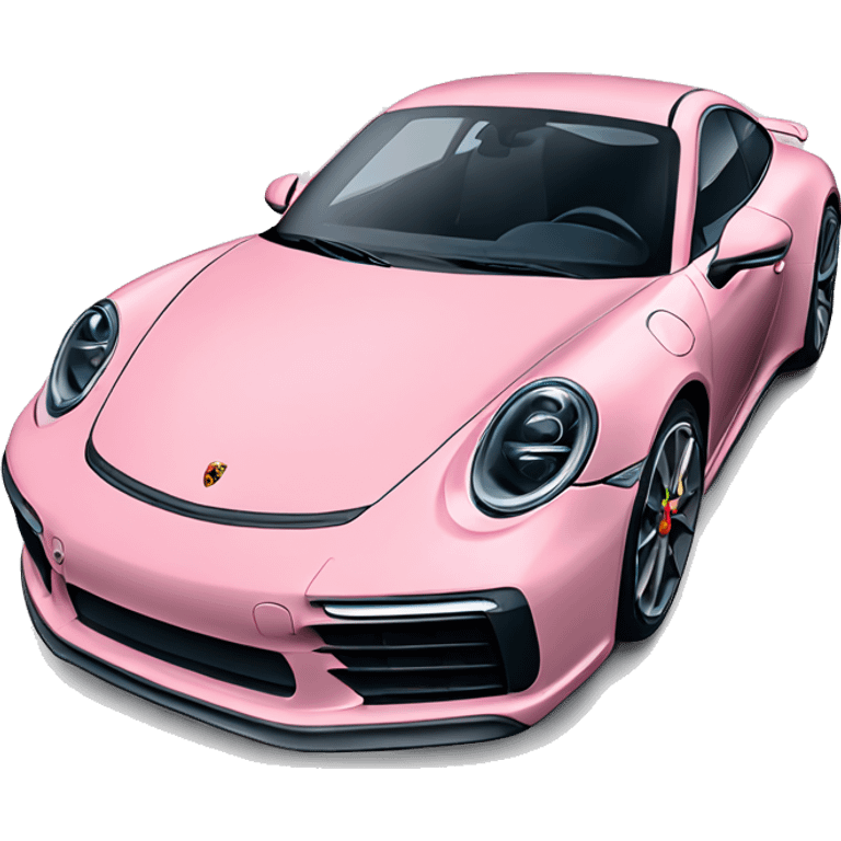 une porsche 992 rose et blue emoji