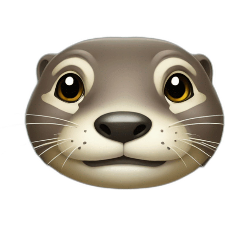 Loutre sur tortue emoji