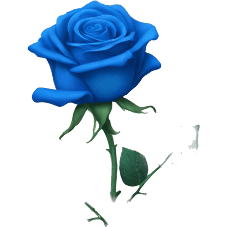 blue rose emoji