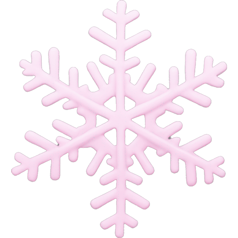 pastel pink snowflake  emoji