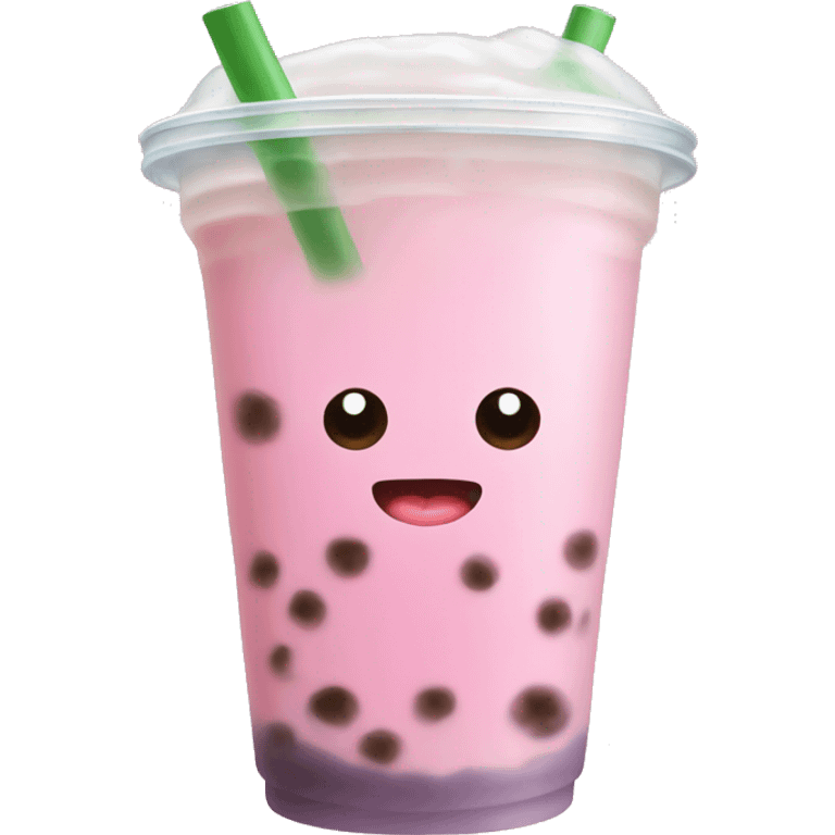 Light pink bubble tea emoji