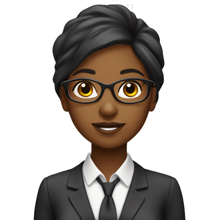 Black accountant girl  emoji