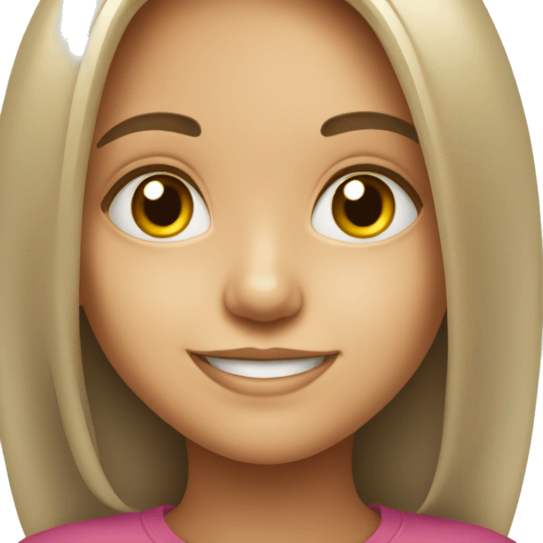 smiling girl portrait looking at viewer emoji