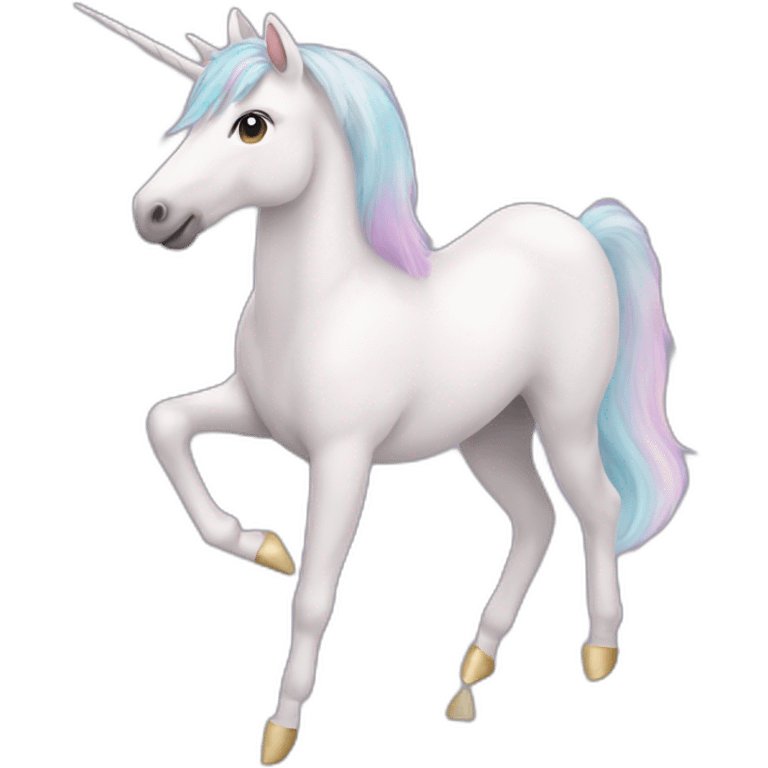 unicorn in ballet outfit emoji