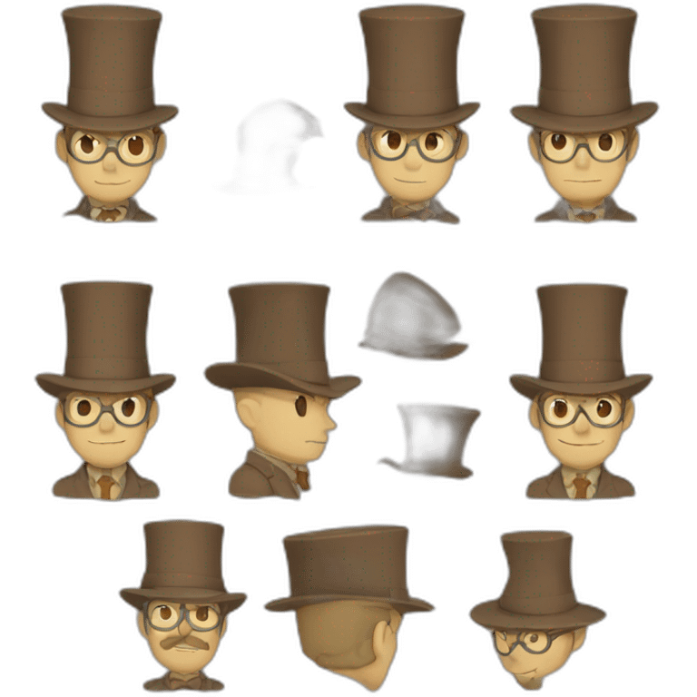 professor layton in his style  emoji