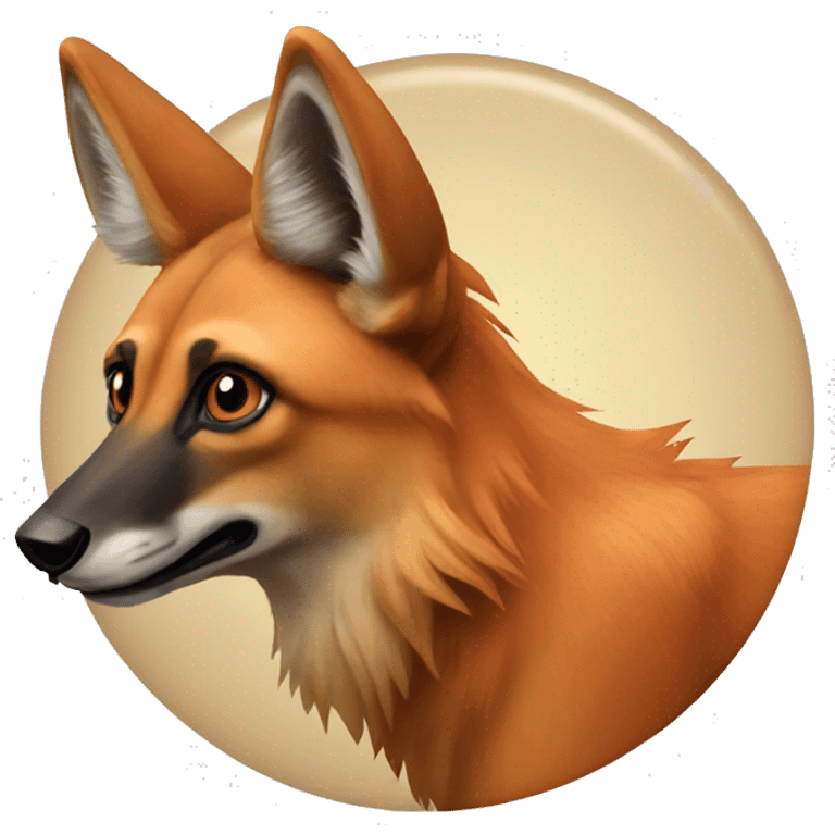 Maned wolf emoji