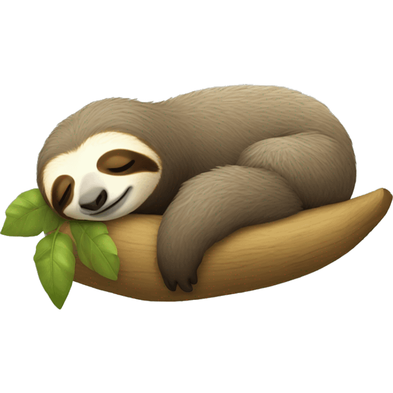 Sloth sleeping emoji