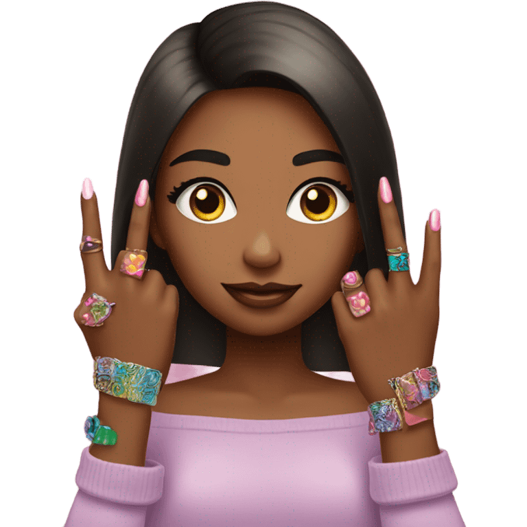 A Girl with nails  emoji