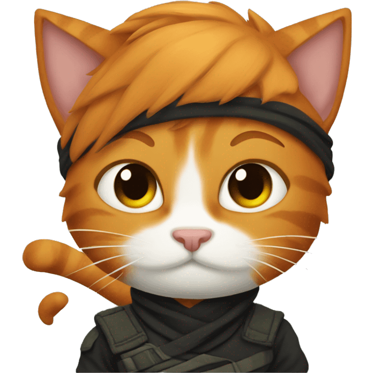 Ginger ninja cat emoji