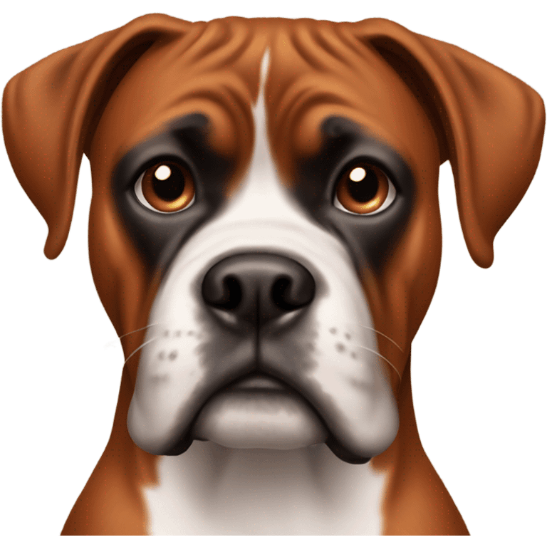 Copper boxer dog emoji