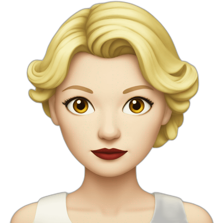 Kirsten Dunst serious emoji