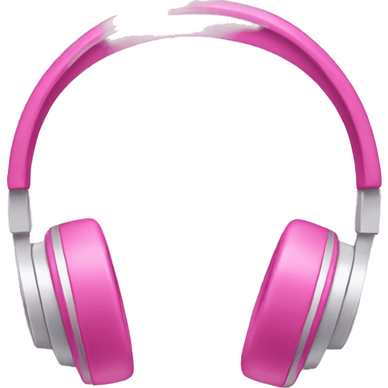 Pink headphones emoji