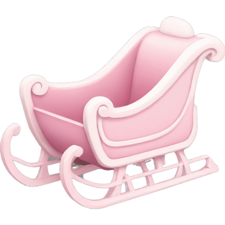 light pink sleigh emoji