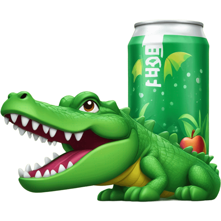 Apple Alligator Energy Drink can emoji