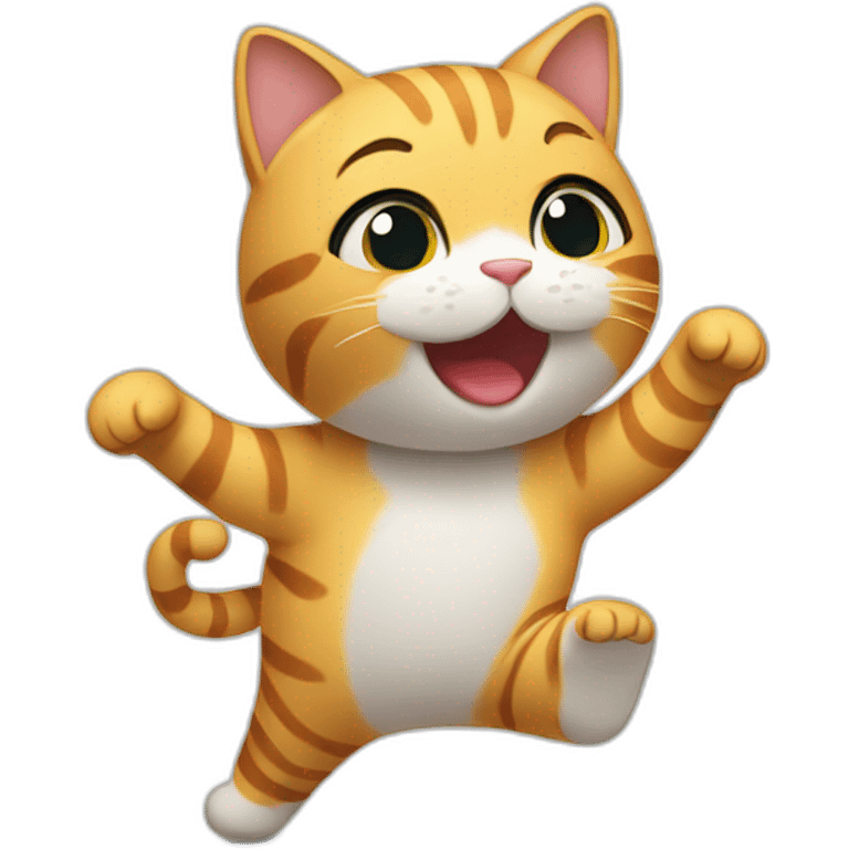 cute cat dance emoji