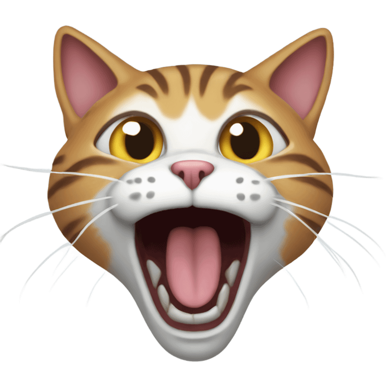 Screaming cat emoji