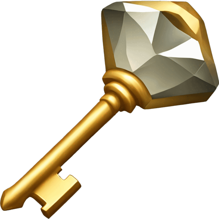 stone diamond key emoji