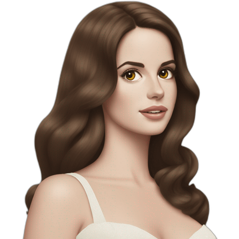 Lana del Rey brunette  emoji