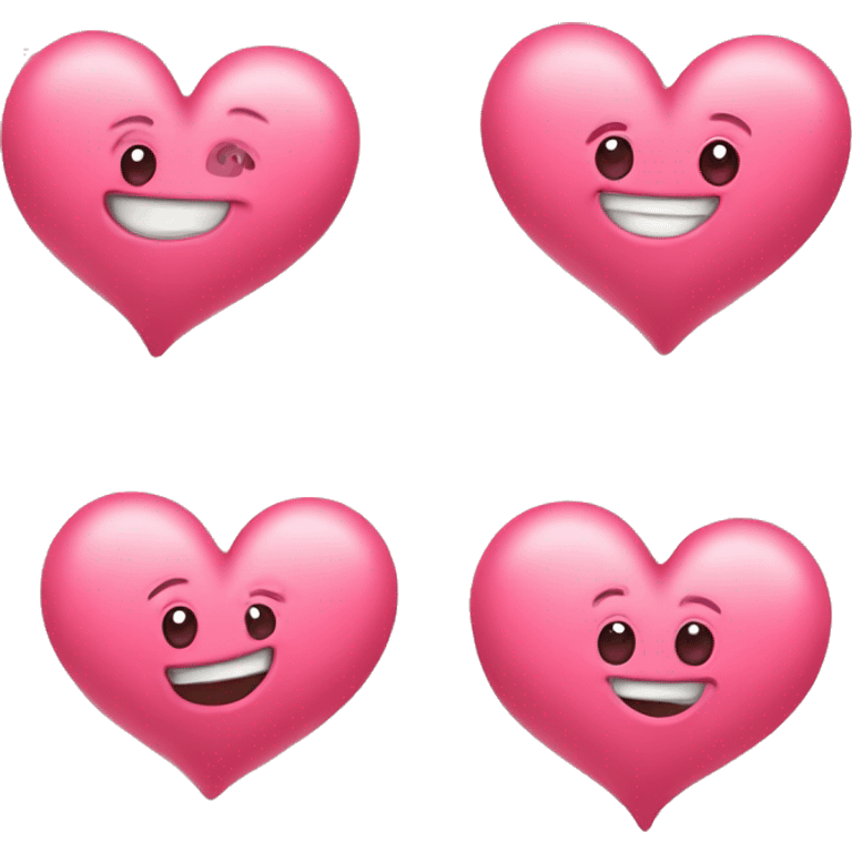 cute hearts. emoji with a heart hand emoji