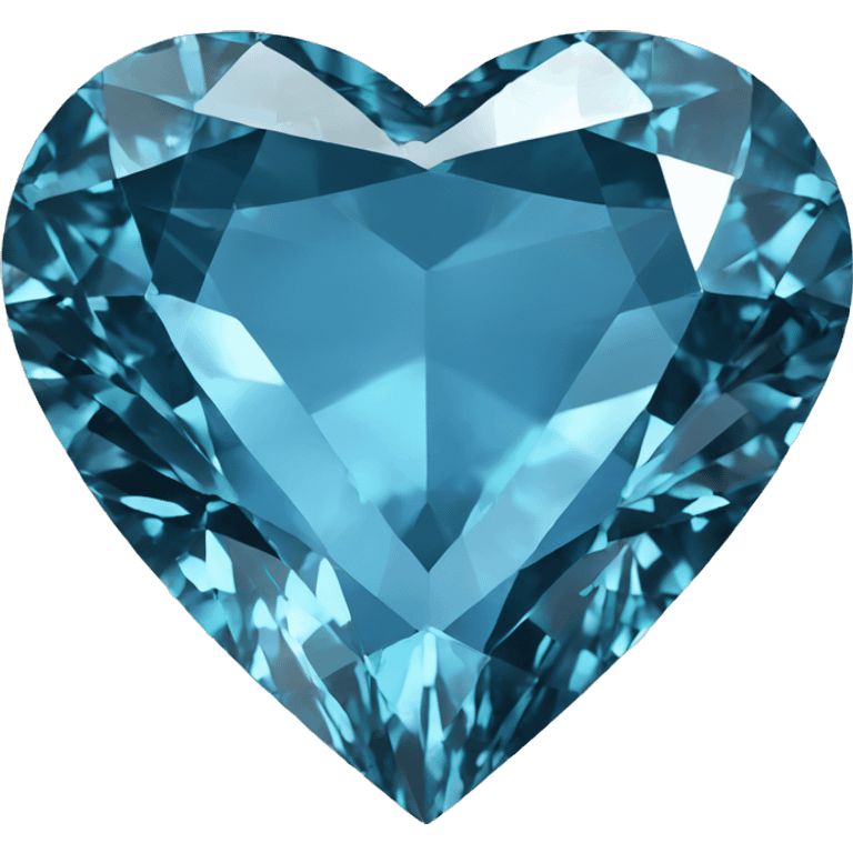 Heart shaped 56-carat blue diamond emoji