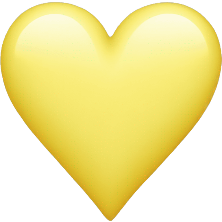 soft yellow heart emoji